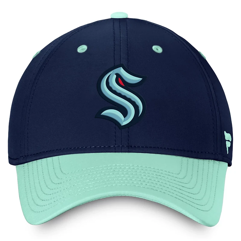 Fanatics Deep Sea /Light Seattle Kraken Authentic Pro Rink Two-Tone Flex Hat