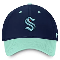 Fanatics Deep Sea /Light Seattle Kraken Authentic Pro Rink Two-Tone Flex Hat
