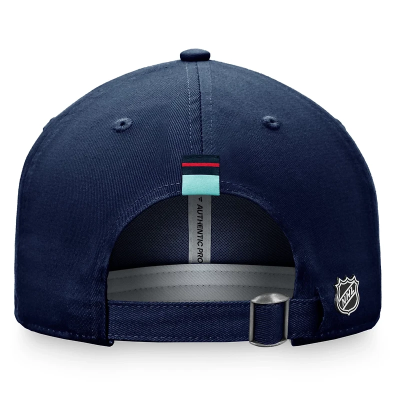 Fanatics Deep Sea Seattle Kraken Authentic Pro Rink Adjustable Hat