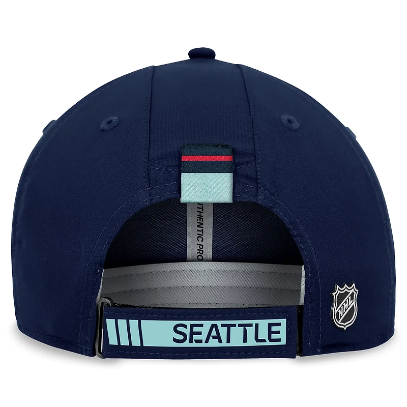 Fanatics Deep Sea Seattle Kraken Authentic Pro Rink Adjustable Hat