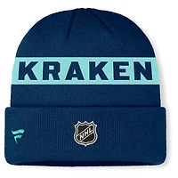 Fanatics Deep Sea Seattle Kraken Authentic Pro Rink Cuffed Knit Hat