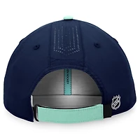 Fanatics Deep Sea Seattle Kraken Authentic Pro Rink Pinnacle Adjustable Hat