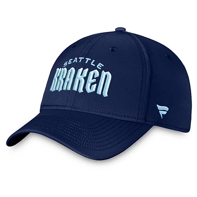 Fanatics Deep Sea Seattle Kraken Wordmark Flex Hat