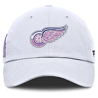 Fanatics Detroit Red Wings Authentic Pro Hockey Fights Cancer Adjustable Hat