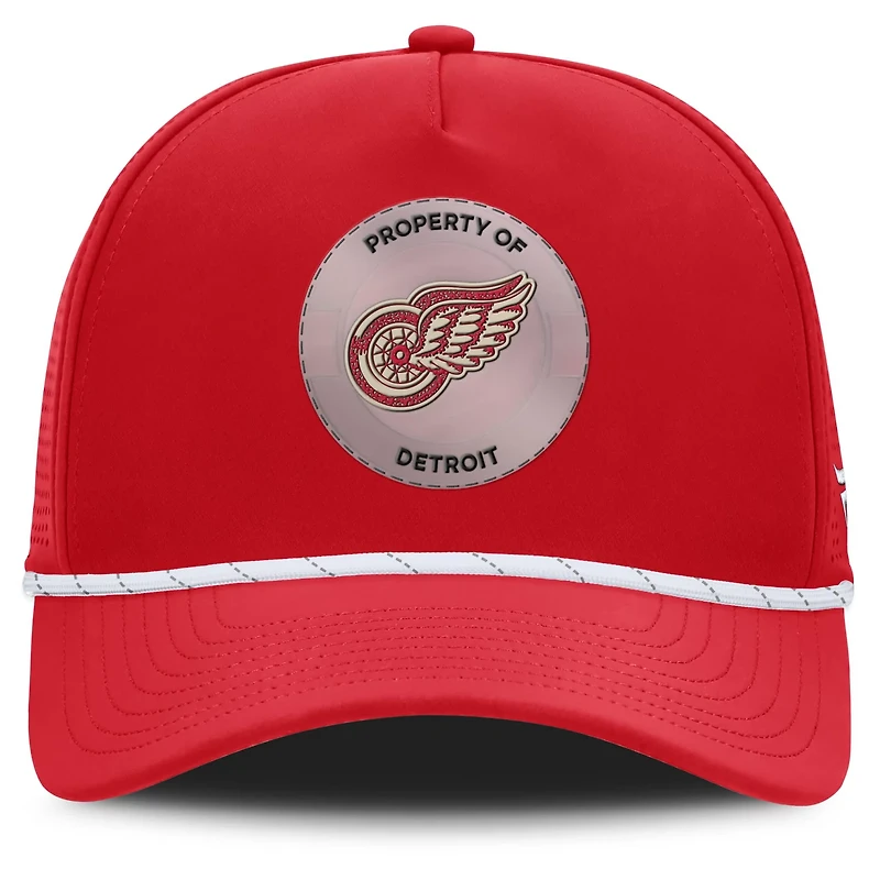 Fanatics Detroit Wings Centennial Pinched Front Adjustable Hat
