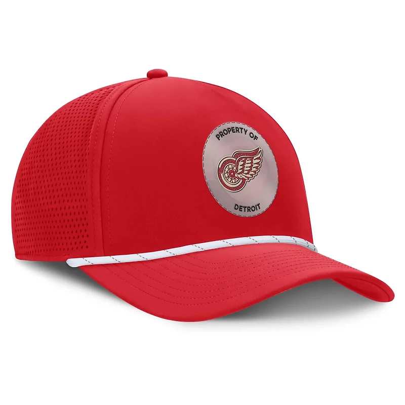 Fanatics Detroit Wings Centennial Pinched Front Adjustable Hat