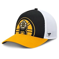 Fanatics Gold Boston Bruins Authentic Pro A-Frame Rink Adjustable Hat