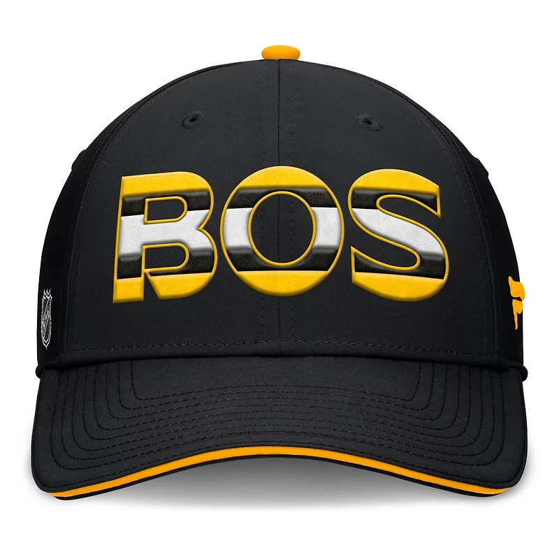 Fanatics Gold Boston Bruins Authentic Pro Rink Team Code Flex Hat