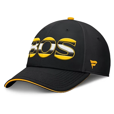 Fanatics Gold Boston Bruins Authentic Pro Rink Team Code Flex Hat