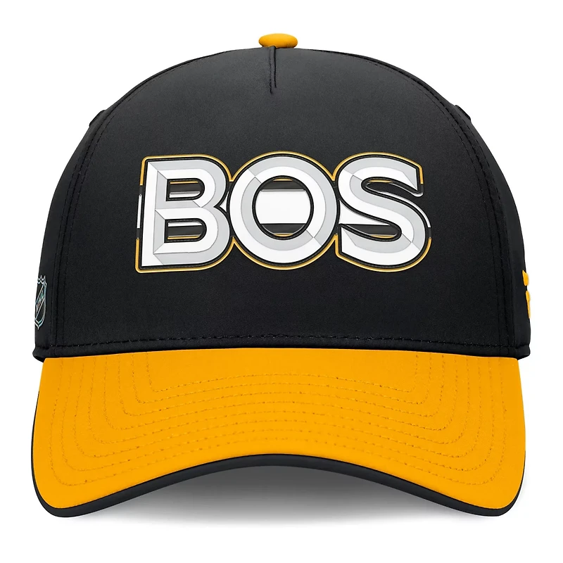 Fanatics Gold Boston Bruins Authentic Pro Rink Team Code Flex Hat