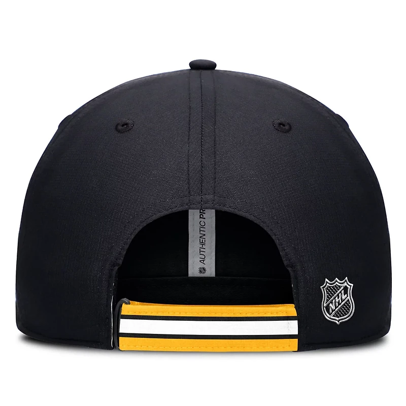 Fanatics Gold Boston Bruins Authentic Pro Ripstop Adjustable Hat