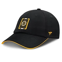 Fanatics Gold Boston Bruins Authentic Pro Ripstop Adjustable Hat