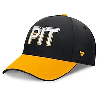 Fanatics Gold Pittsburgh Penguins Authentic Pro Rink Team Code Flex Hat