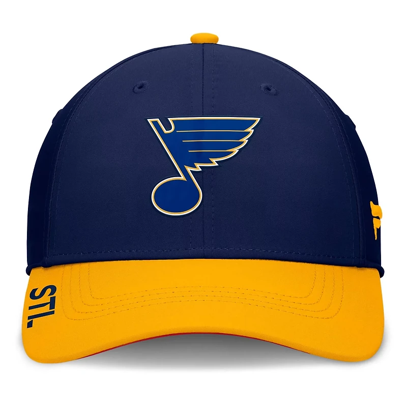 Fanatics Gold St Louis Blues Authentic Pro Rink Flex Hat