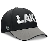Fanatics Gray Los Angeles Kings Authentic Pro Rink Team Code Flex Hat