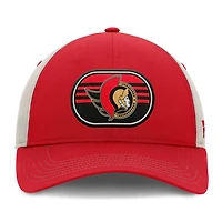 Fanatics Gray Ottawa Senators 2025 Stanley Cup Playoffs Locker Room Trucker Adjustable Hat