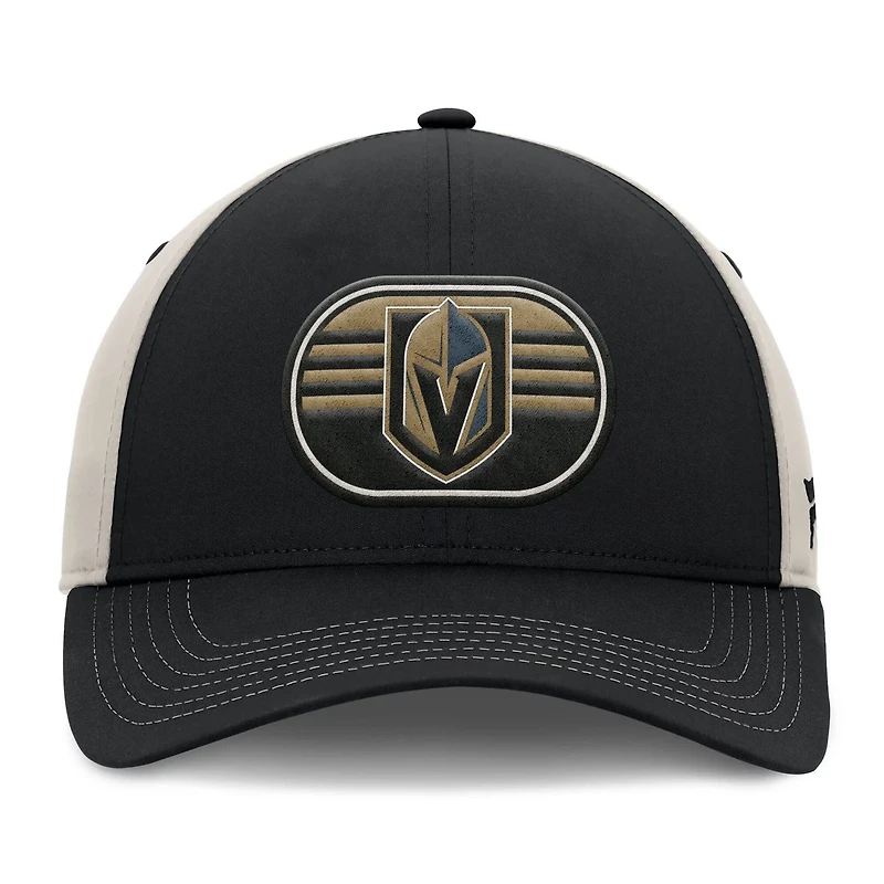 Fanatics Gray Vegas Golden Knights 2025 Stanley Cup Playoffs Locker Room Trucker Adjustable Hat