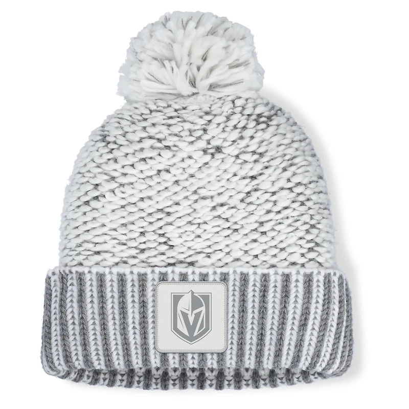 Fanatics Gray Vegas Golden Knights Fundamental Mist Cuffed Knit Hat with Pom