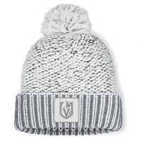 Fanatics Gray Vegas Golden Knights Fundamental Mist Cuffed Knit Hat with Pom
