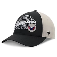 Fanatics Gray Washington Capitals 2025 Metropolitan Division Champions Locker Room Adjustable Hat