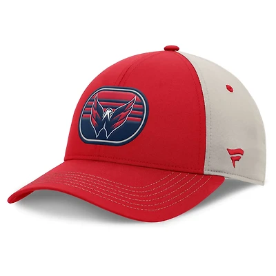 Fanatics Gray Washington Capitals 2025 Stanley Cup Playoffs Locker Room Trucker Adjustable Hat