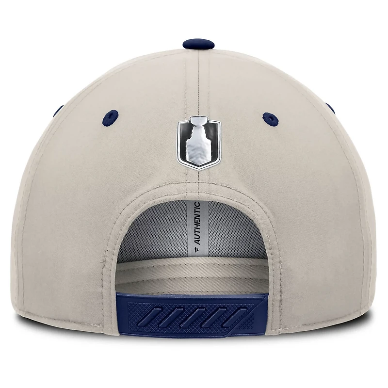 Fanatics Gray Winnipeg Jets 2025 Stanley Cup Playoffs Locker Room Trucker Adjustable Hat