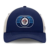 Fanatics Gray Winnipeg Jets 2025 Stanley Cup Playoffs Locker Room Trucker Adjustable Hat