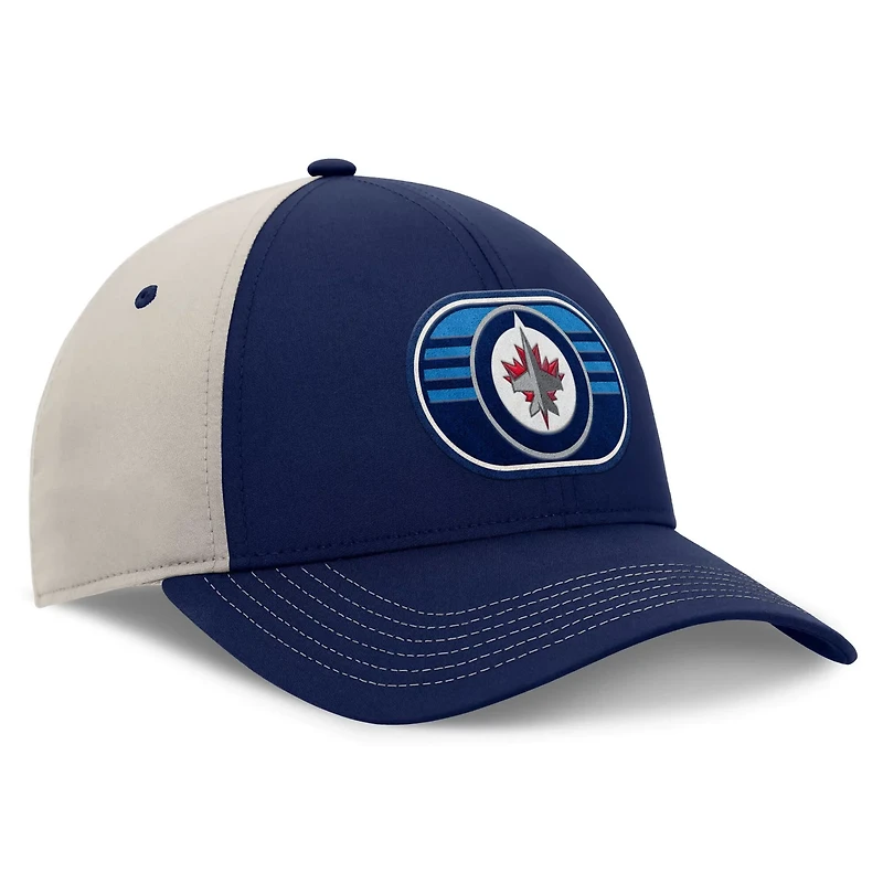 Fanatics Gray Winnipeg Jets 2025 Stanley Cup Playoffs Locker Room Trucker Adjustable Hat