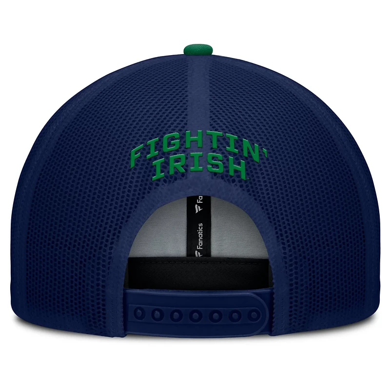Fanatics Kelly Green Notre Dame Fighting Irish Adapt Adjustable Trucker Hat