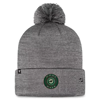 Fanatics Minnesota Wild Authentic Pro Home Ice Cuffed Knit Hat with Pom