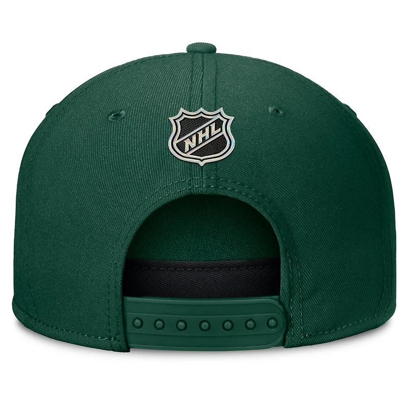 Fanatics Minnesota Wild Authentic Pro Rink Team Code Snapback Hat