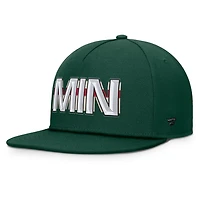 Fanatics Minnesota Wild Authentic Pro Rink Team Code Snapback Hat