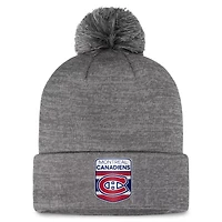 Fanatics Montreal Canadiens Authentic Pro Home Ice Cuffed Knit Hat with Pom