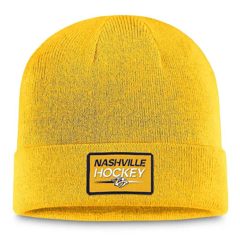 Fanatics Nashville Predators Authentic Pro Cuffed Knit Hat