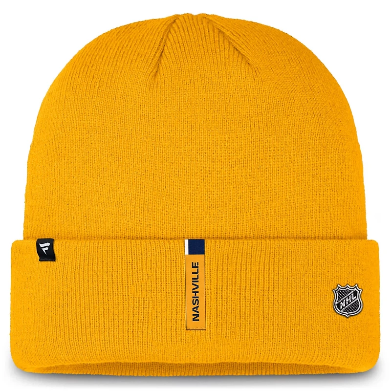 Fanatics Nashville Predators Authentic Pro Cuffed Knit Hat