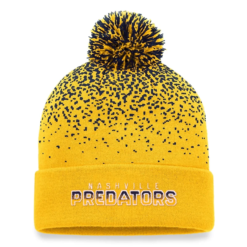 Fanatics Nashville Predators Iconic Gradient Cuffed Knit Hat with Pom