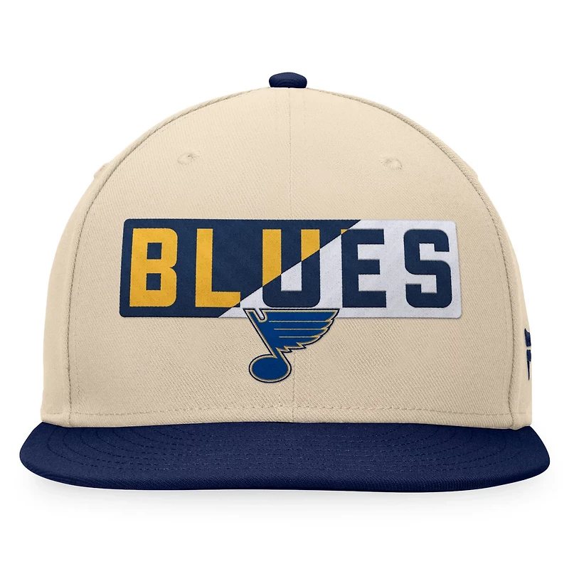 Fanatics Navy St Louis Blues Goalaso Snapback Hat