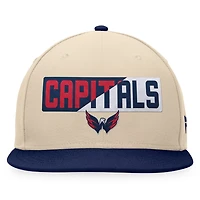 Fanatics Navy Washington Capitals Goalaso Snapback Hat