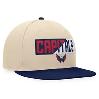 Fanatics Navy Washington Capitals Goalaso Snapback Hat