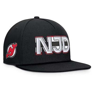 Fanatics New Jersey Devils Authentic Pro Rink Team Code Snapback Hat