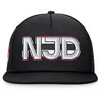Fanatics New Jersey Devils Authentic Pro Rink Team Code Snapback Hat