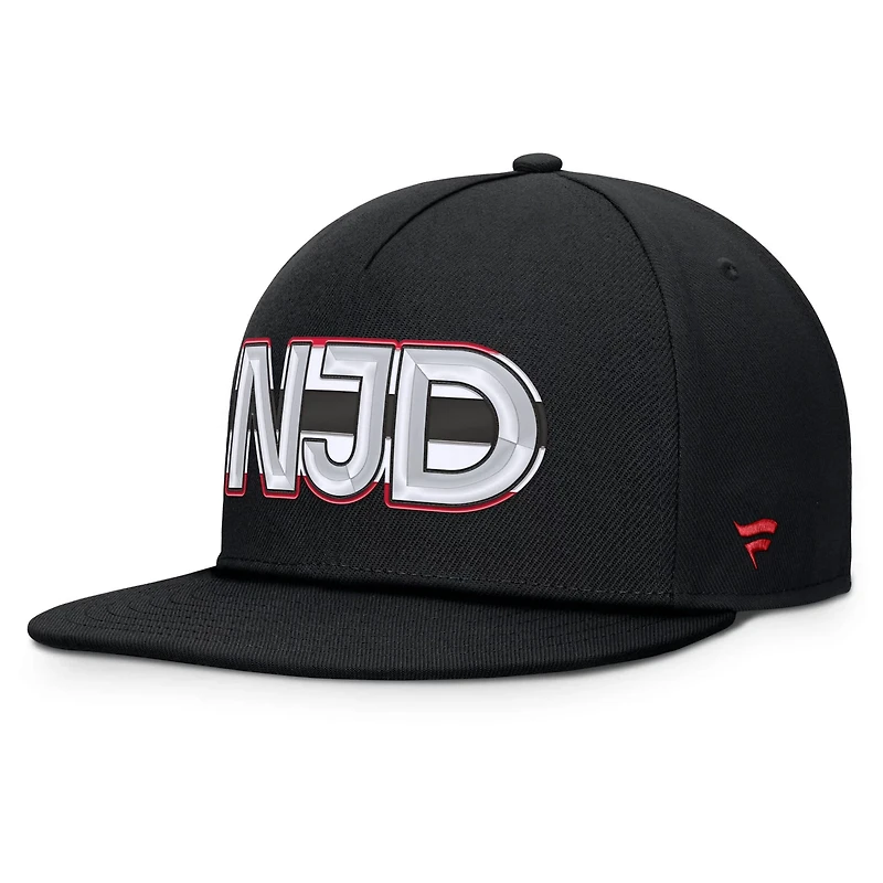 Fanatics New Jersey Devils Authentic Pro Rink Team Code Snapback Hat