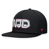 Fanatics New Jersey Devils Authentic Pro Rink Team Code Snapback Hat