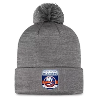 Fanatics New York Islanders Authentic Pro Home Ice Cuffed Knit Hat with Pom