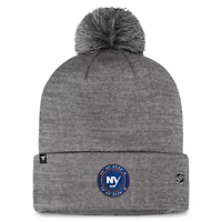 Fanatics New York Islanders Authentic Pro Home Ice Cuffed Knit Hat with Pom