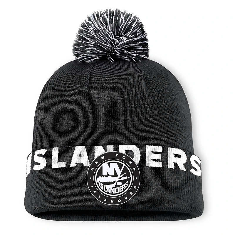 Fanatics New York Islanders High Stick Cuffed Knit Hat with Pom