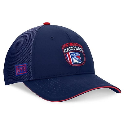 Fanatics New York Rangers 2024 NHL Draft On Stage Trucker Adjustable Hat
