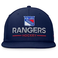 Fanatics New York Rangers Authentic Pro Rink Lockup Snapback Hat