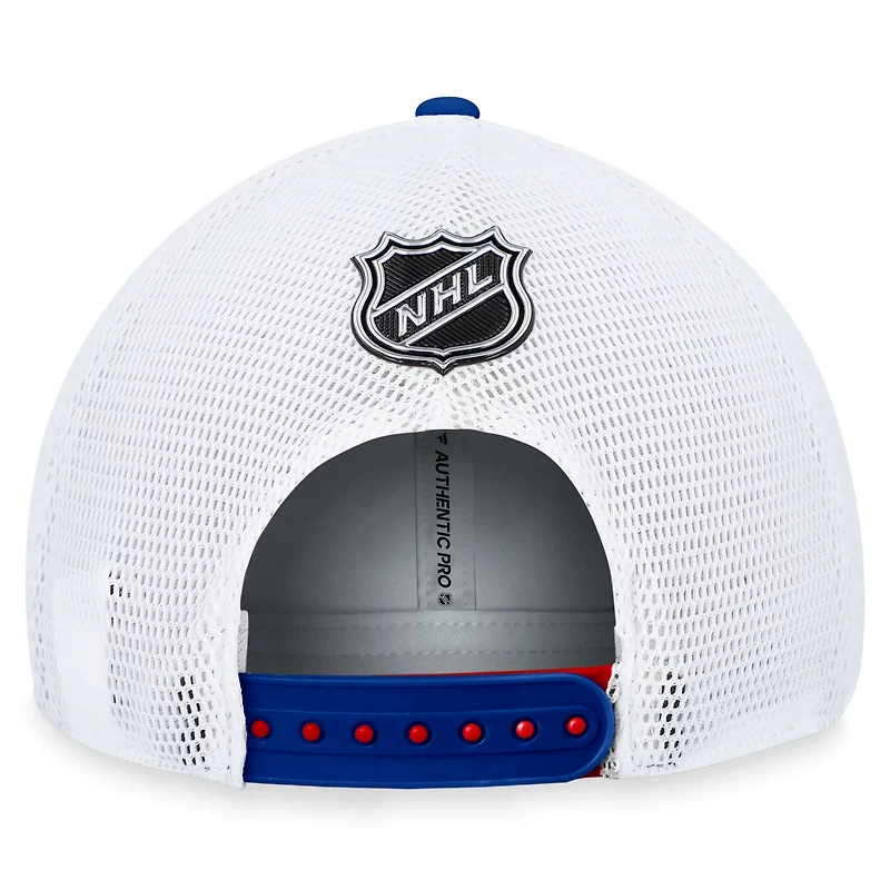 Fanatics New York Rangers Authentic Pro Rink Trucker Adjustable Hat