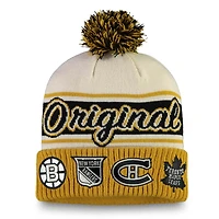 Fanatics NHL Original 6 Refresh Cuffed Knit Hat with Pom